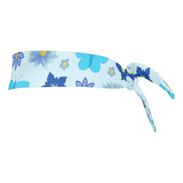 Mariposas y flores Blue Baby Boy (Girar 90)