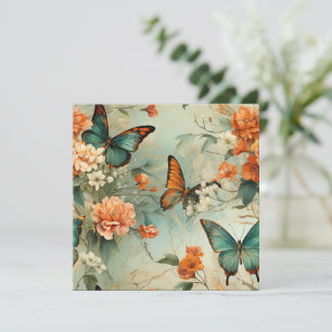 Mariposas y flores de época coloridas (10)