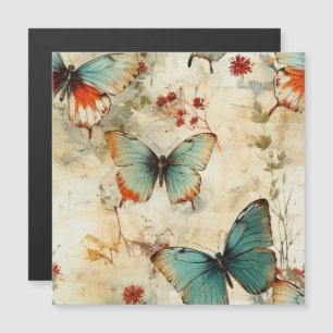 Mariposas y flores de época coloridas (3)