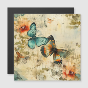 Mariposas y flores de época coloridas (8)