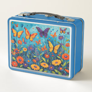 Mariposas y flores en Blue Kid's