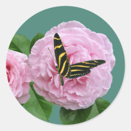 MARIPOSAS Y Pegatina ROSA