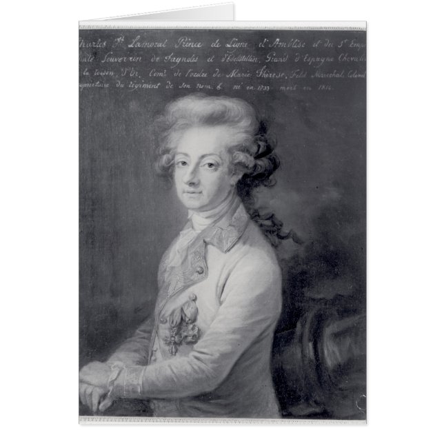 Mariscal Charles-José Príncipe de Ligne (Frente)