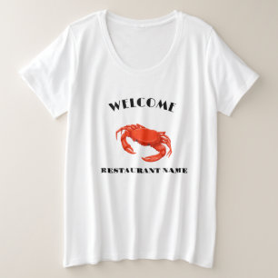 Marisco moderno bienvenida rojo Nombre personaliza