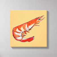 Mariscos camaroneros de la gamba ilustracion arte