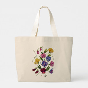 Mariscos dulces y coloridos bordados Bolsa de Tote