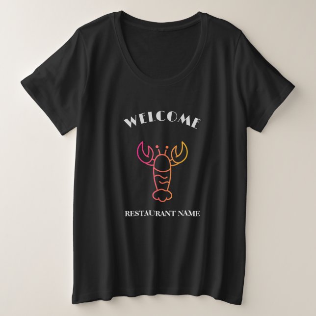 Mariscos modernos, marisco bienvenido, langosta No (Anverso del diseño)