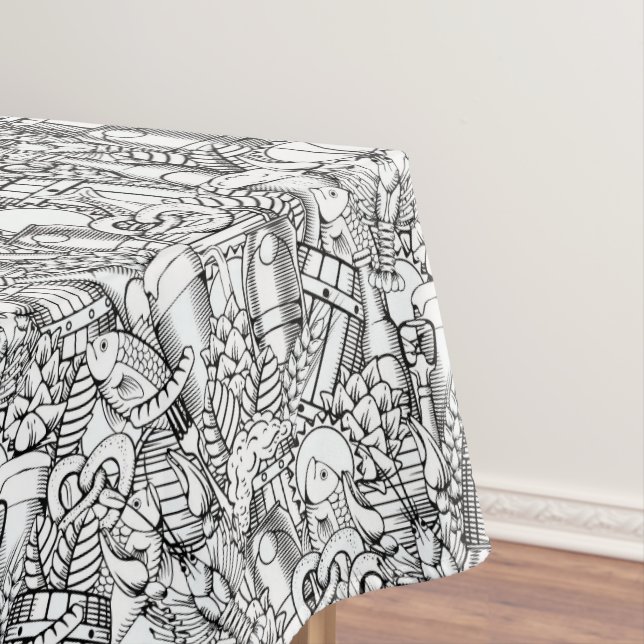 Mariscos y manteles de cerveza (In Situ)