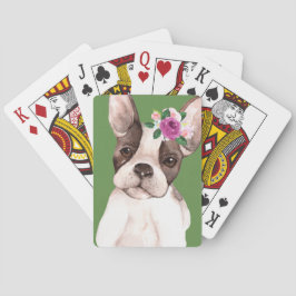 Marisol el Bulldog Francés Jugando Cartas