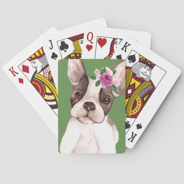Marisol el Bulldog Francés Jugando Cartas (Reverso)
