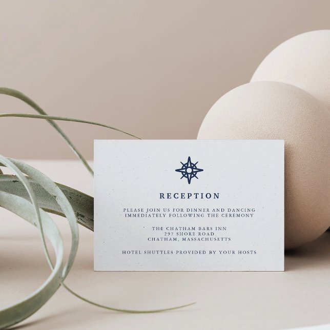 Maritime | Tarjeta de recepción de boda náutica (Subido por el creador)