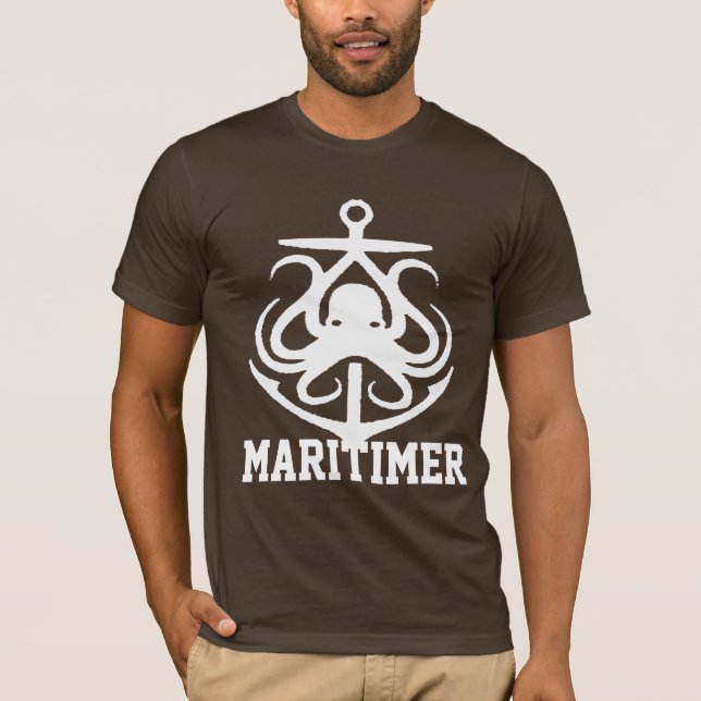 Maritimer Anchor octopus Camisa náutica (Anverso)