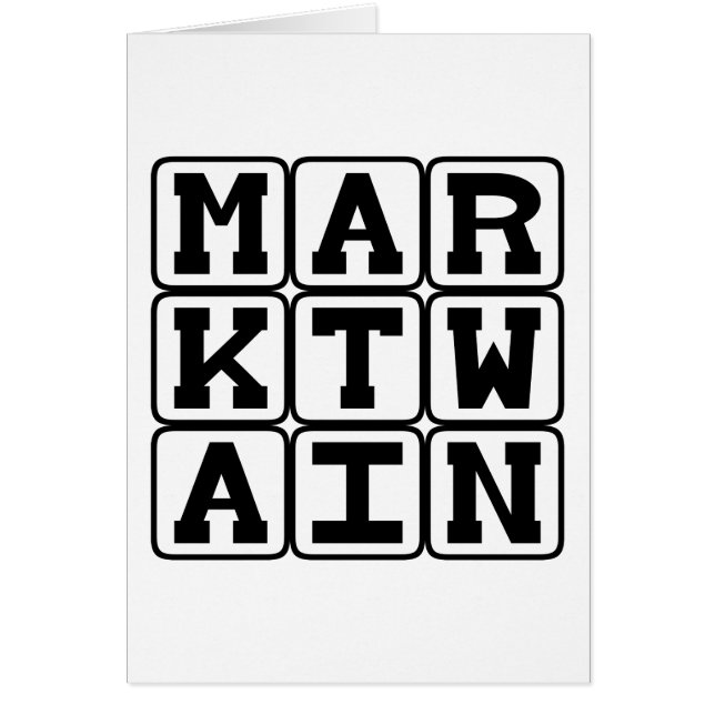 Mark Twain, autor de Tom Sawyer y Huck Finn (Frente)
