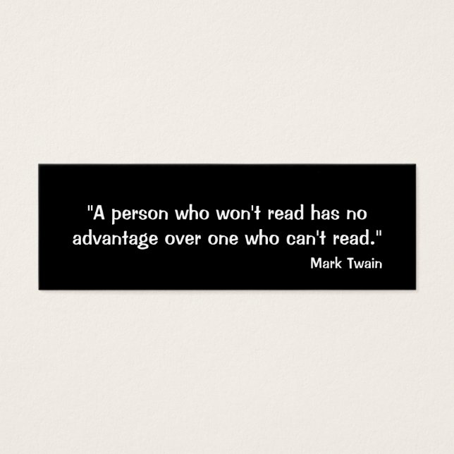 Mark Twain Bookmark (Frente)