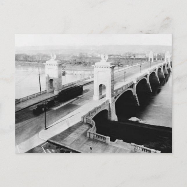 Market St. Bridge Wilkes-Barre Pa. Postal (Anverso)