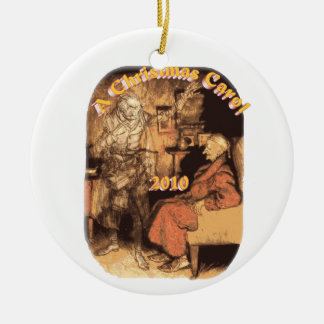 Marley y ornamento redondo de Scrooge 2010