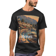 Marmaris Turquía Camiseta de ilustración de viaje