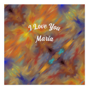 Mármol abstracto Poster colorido líquido