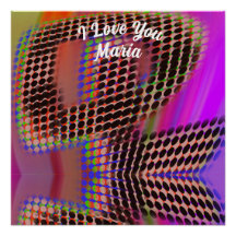 Mármol abstracto Poster Glossy colorido líquido
