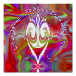 Mármol abstracto Poster Glossy colorido líquido