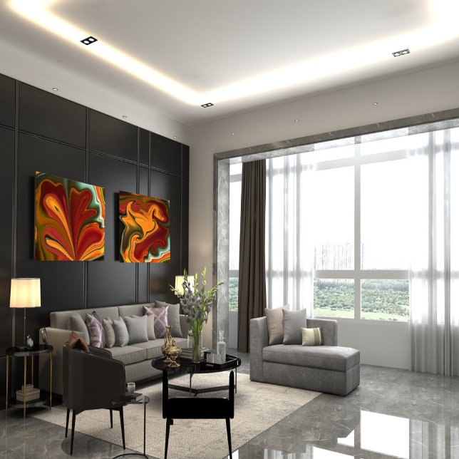 Mármol abstracto Poster Glossy colorido líquido (Subido por el creador)