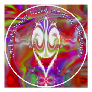 Mármol abstracto Poster Glossy colorido líquido