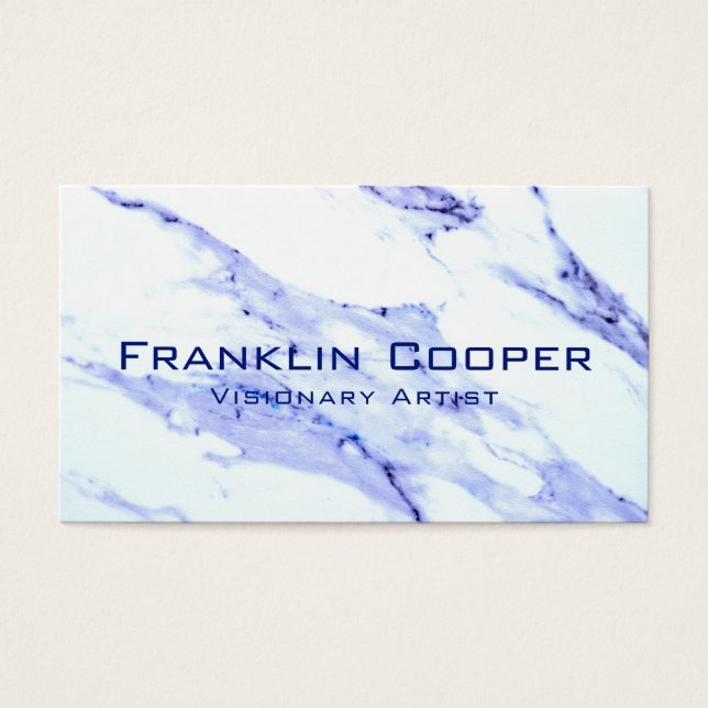 Mármol azul y blanco (Frente)