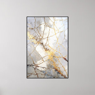 Mármol beige y gris con vetas doradas – Arte abstr