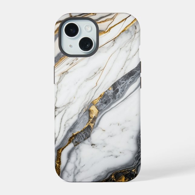 Mármol blanco elegante dorado (Reverso )