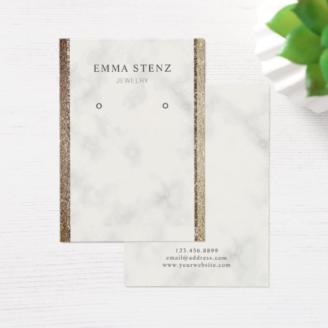 Mármol Blanco Oro Purpurina ・ Pantalla de fijación (Escritorio)