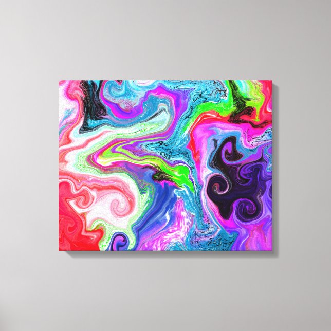 Mármol blanco Río de Marble colorido arte (Anverso)