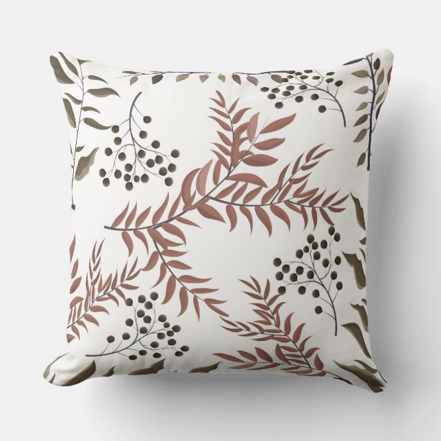 Mármol de la luz de almohada invertida floral (Anverso)