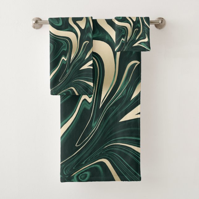 Mármol de oro negro verde esmeralda #3 (Relieve me (In situ)