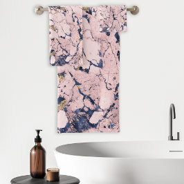 Mármol Elegante Rosa Azul Oro