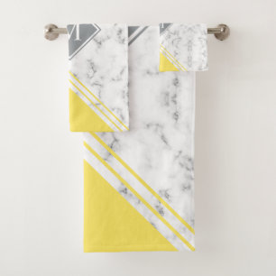 Mármol gris amarillo monocasco moderno y elegante