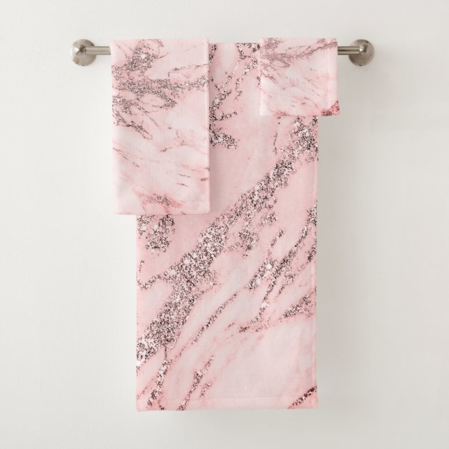 Mármol gris rosa elegante chic plateado (In situ)