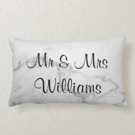 Mármol "hicimos" almohada con monograma de la boda