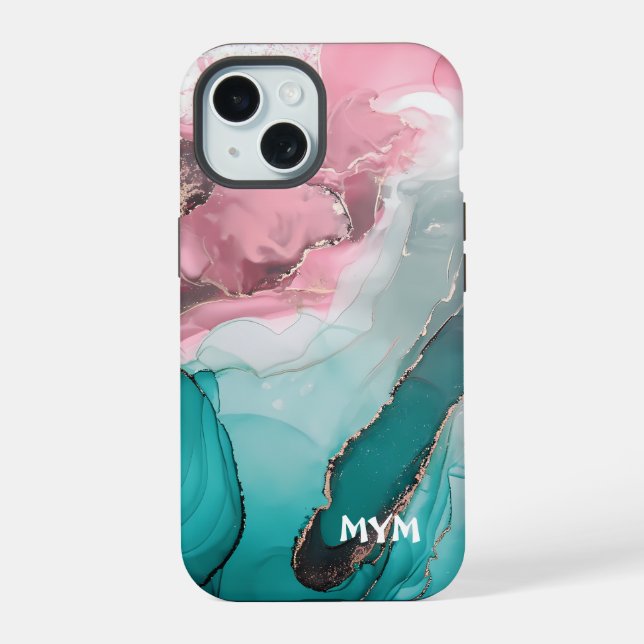 Mármol iphone 15 funda Funda-Mate (Reverso )