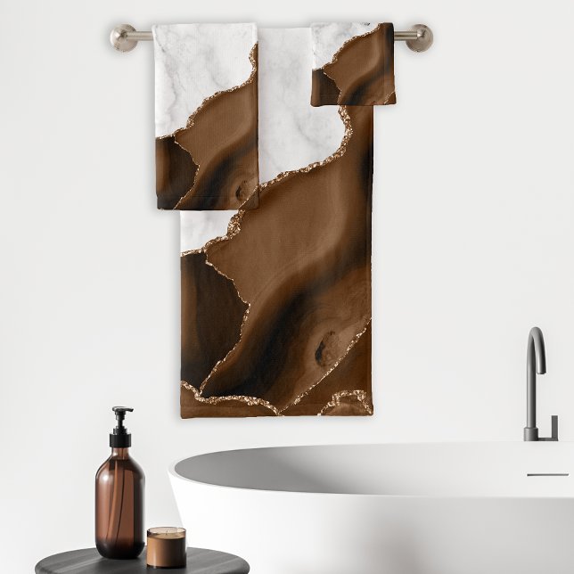 Mármol Marrón Mocha Elegante con Brillo Dorado (Subido por el creador)
