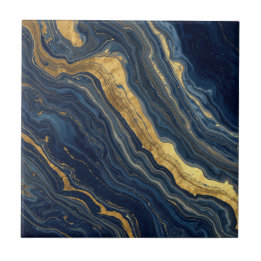 Mármol Natural Navy & Gold – Baldosa Cerámica de L