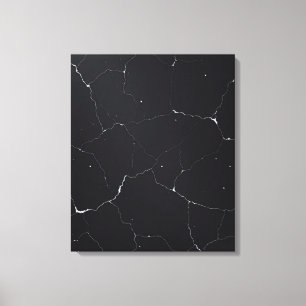 Mármol Negro Moderno con Venas Blancas Arte Abstra