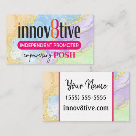 Mármol oro Innov8tive Tarjeta de visita Posh