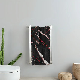Mármol rojo negro moderno