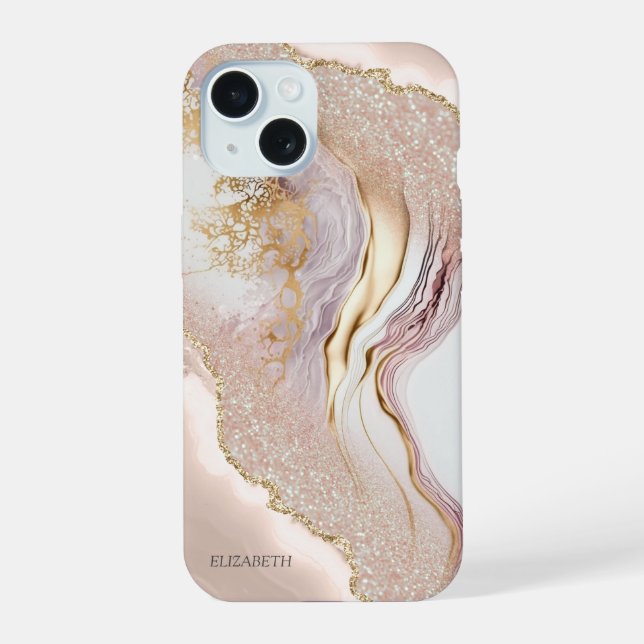 Mármol Rosa con Brillo Dorado (Reverso )