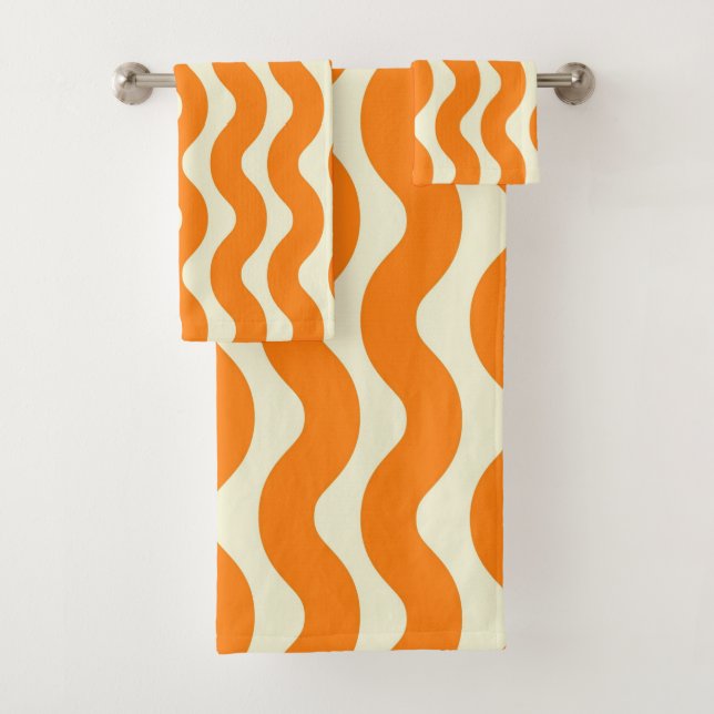 Mármol rosa Groovy banda ondulada Primavera modern (In situ)