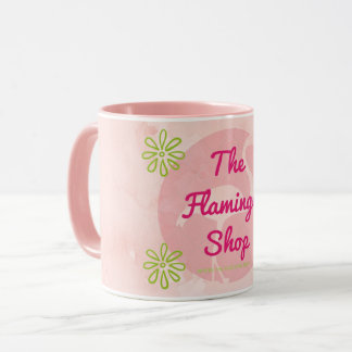 Mármol rosado la taza de la tienda del flamenco