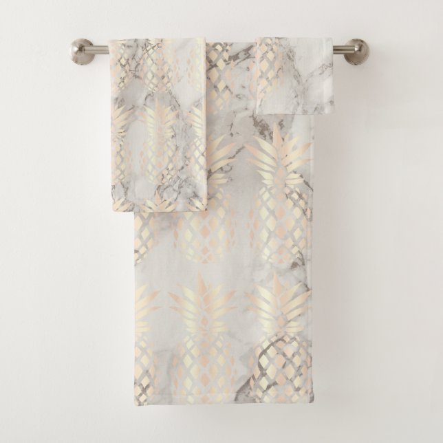 Mármol subió cobre bonito de la piña del oro del (In situ)