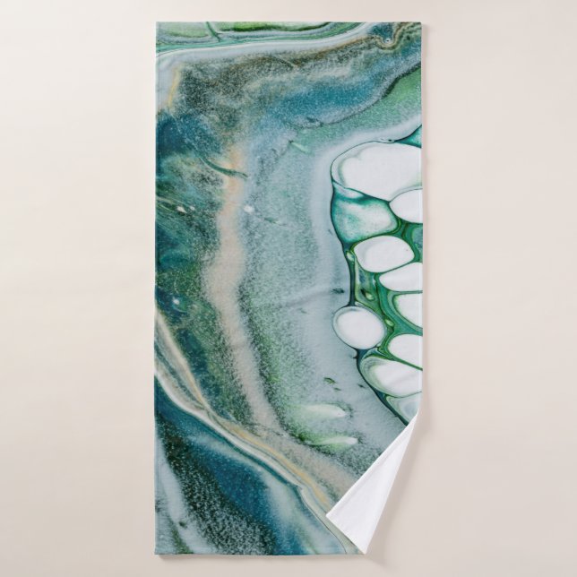 Mármol verde (Toalla de baño)