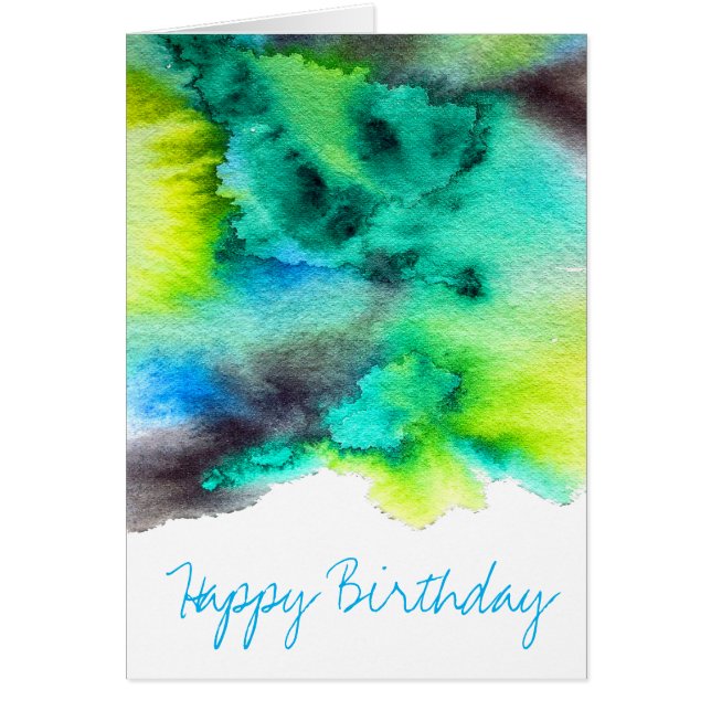 Marmol verde azul Tintado acuarela (Frente)