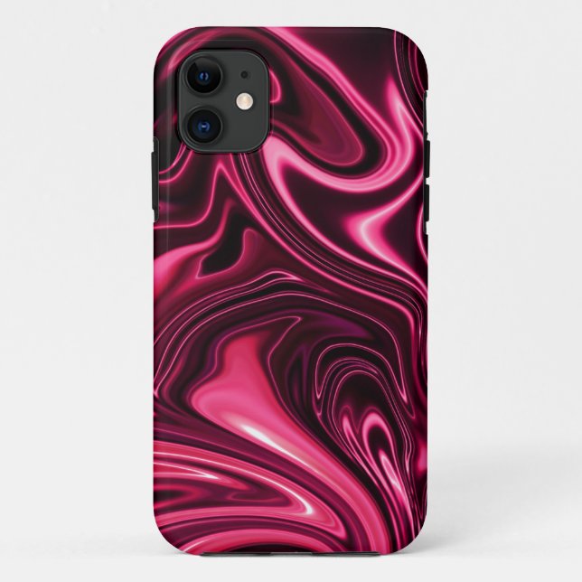 Maron oil pinta iPhone 11 Defender Funda (Reverso)